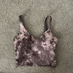 Lululemon align tank—dark purply gray tie dye